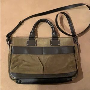 Rag & Bone Green Suede Pilot Bag